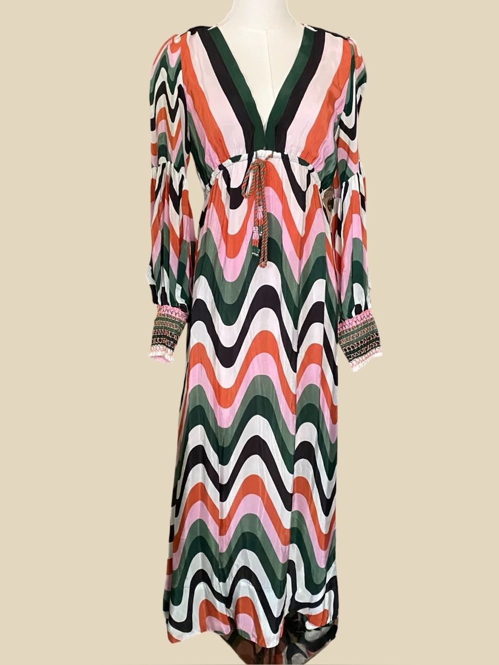 FARM Rio Wave Gradient Maxi Dress Size Small - Picture 4 of 14